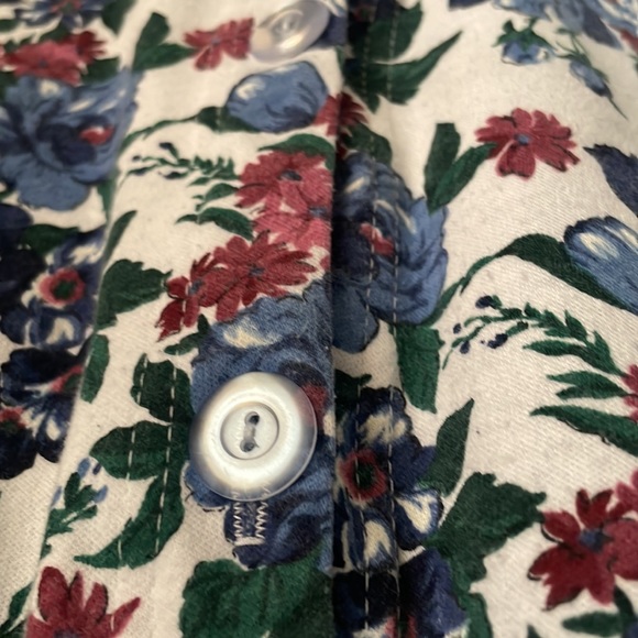 Vintage Fritzi short sleeve floral button down blouse - Picture 5 of 7